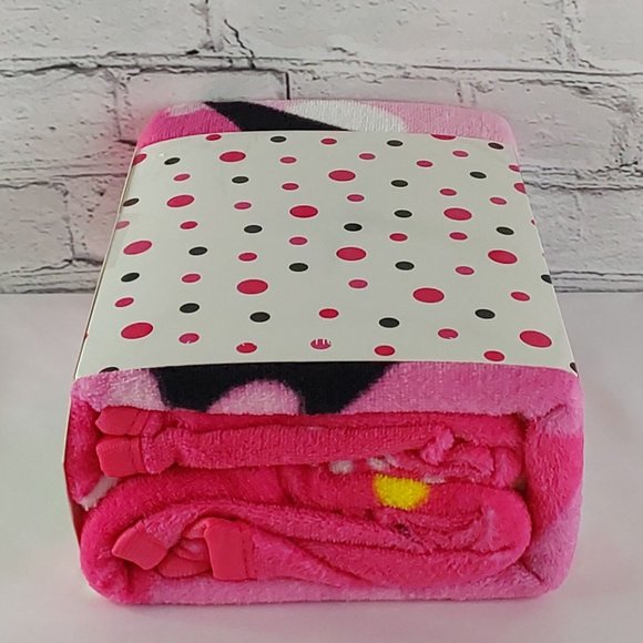 'MINNIE MOUSE' PLUSH THROW BLANKET "DISNEY" - Picture 7 of 16